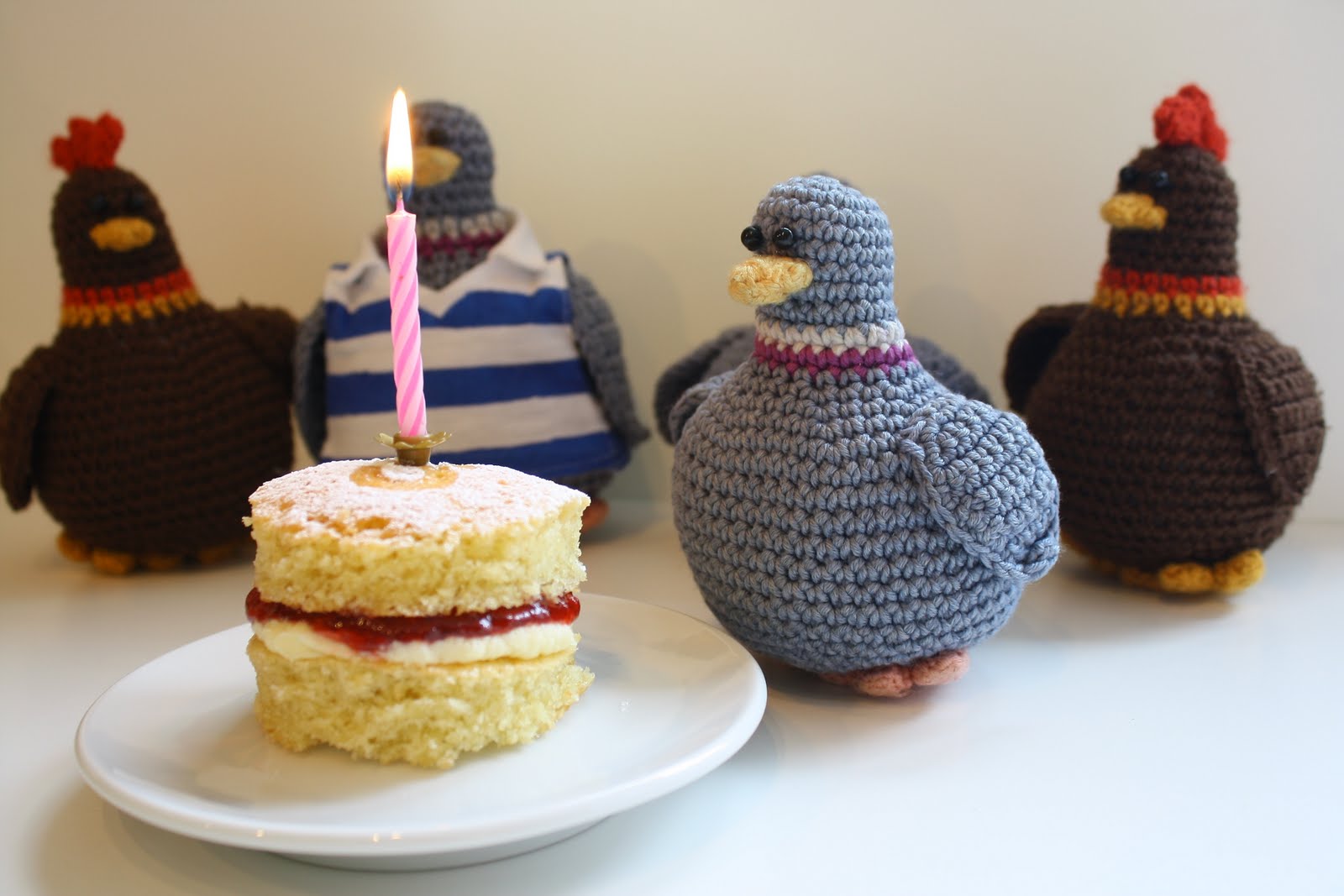 Pigeons celebrating the wiki birthday